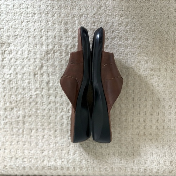 Clarks Boho Leather Floral Platform Sandals Size 10 - Picture 4 of 7